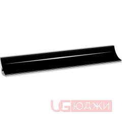Плинтус для столешниц LB-15 3,0м 619 чёрный глянец (/619)