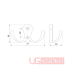 Крючок мебельный 2-х рожковый WP8908/К203, матовый