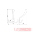 Крючок мебельный 3-х рожковый WP5904/К302, хром