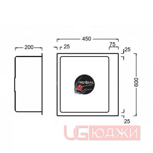 Мойка кухонная PR 6045 Envelope PREMIAL Сатин