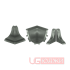 Комплект заглушек LB-15, 001 алюминий