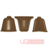 Комплект заглушек LB-37 339, коричневый