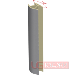 Соединительный уголок 135гр. H-150мм, алюминий (8.1)