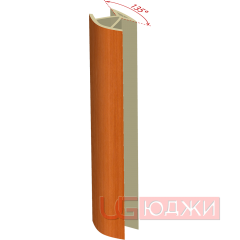 Соединительный уголок 135гр. H-150мм, вишня (7)