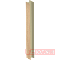Соединительный уголок 180гр. H-100мм, клён (16)