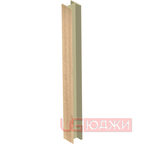 Соединительный уголок 180гр. H-100мм, клён (16)