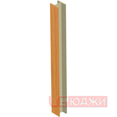 Соединительный уголок 180гр. H-100мм, орех миланский (6)