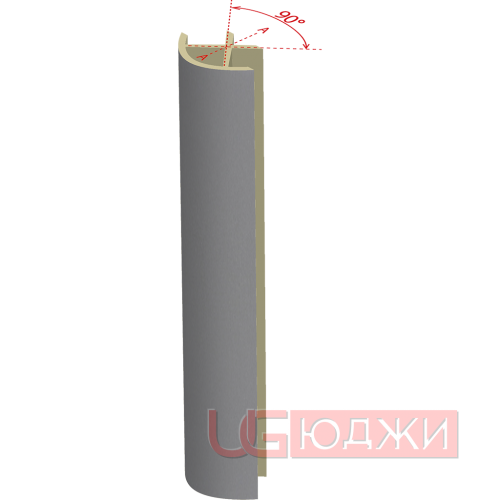Соединительный уголок 90гр. H-100мм, алюминий (8.1)