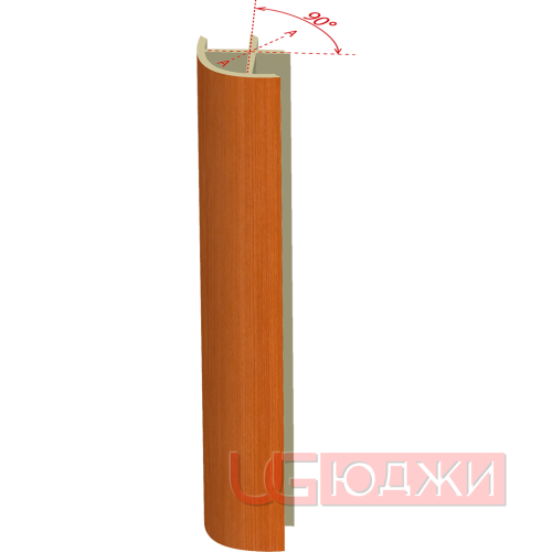 Соединительный уголок 90гр. H-100мм, вишня (7)
