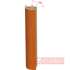Соединительный уголок 90гр. H-150мм, вишня (7)