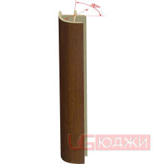 Соединительный уголок 90гр. H-150мм, орех тёмный (9)