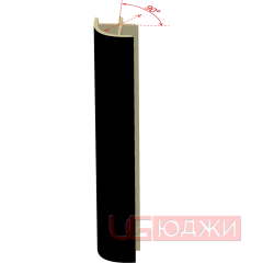 Соединительный уголок 90гр. H-150мм, чёрный (11.1)
