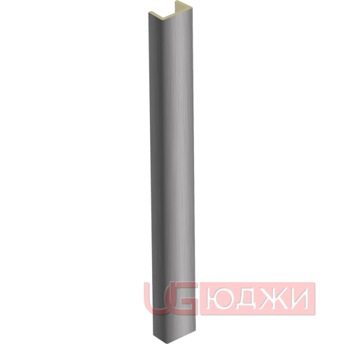 Торцевая заглушка  H-100мм, алюминий шлифованный (13)