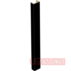 Торцевая заглушка H-150мм, чёрный (11.1)