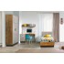 Кровать одинарная с настилом Гамма 54.17, Таксония, Грей