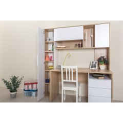 Стол рабочий Комфорт 12.95 N, Дуб сонома, Белый