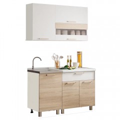 Кухня Айсбери 1,2м ,Белый, Дуб сонома