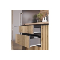 Кухня Шерлок 1,6 м, крафт, графит