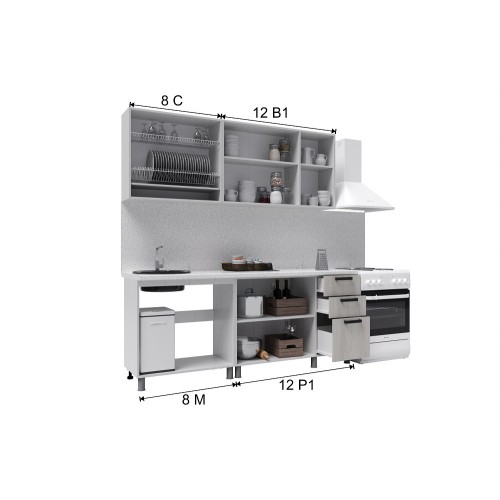 Кухня Кантри, 2м