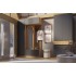 Шкаф двухстворчатый Роджина, Дуб крафт, Графит