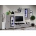 Гостиная Нэнси Вариант №3, Браш Текстура Грей, Белый