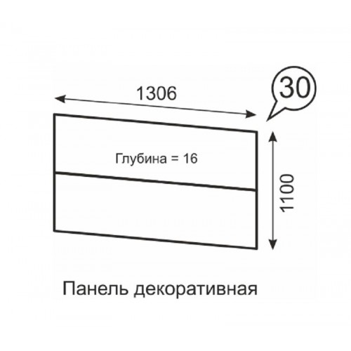 Панель декоративная Твист 30