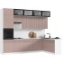 Кухня Оливия NEW 3,0х1,8м, Шарли Pink, Белый
