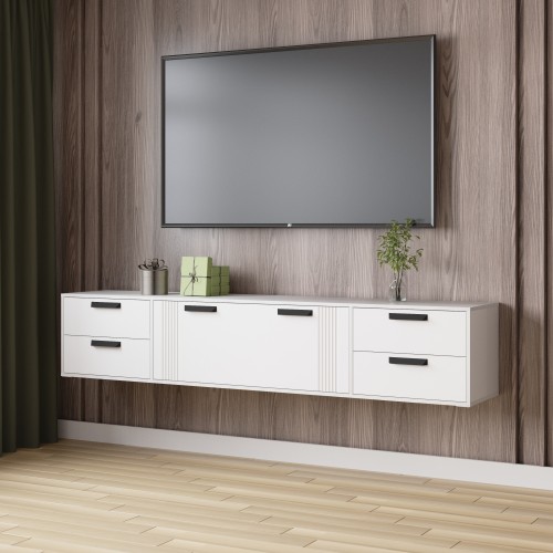 Тумба ТВ Парус-12, Белый, Белый снег
