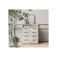 Комод Стандарт №1, Дуб крафт белый