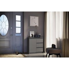Комод Челси 800 (3 ящиа 1 дверь), Графит
