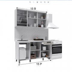 Кухня Танго 1,5м.,Белый