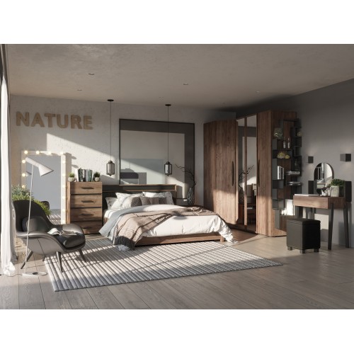 Комод высокий Nature 45, дуб табачный