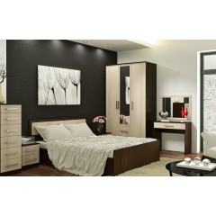 Кровать с проложками ДСП Фиеста LIGHT 160х200, венге