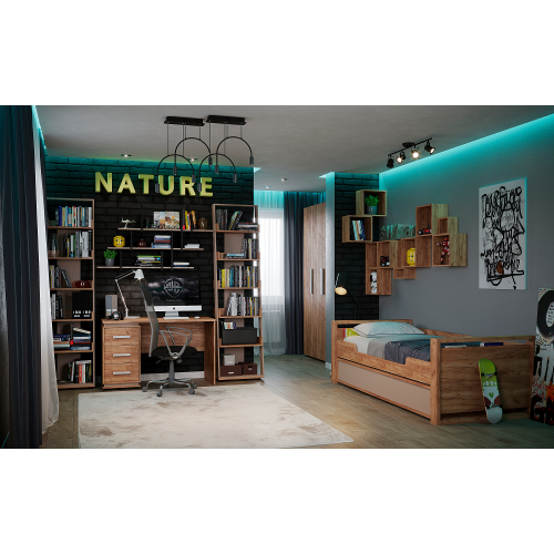 Куб 2 Nature 99, дуб табачный