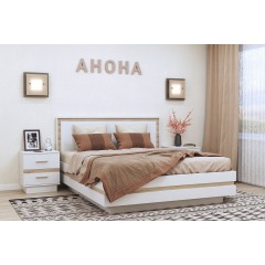 Кровать с основанием 1400 Анона, белый