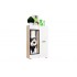 Шкаф-стекло Нэнси New исп.2, Белый глянец холодный, Сонома