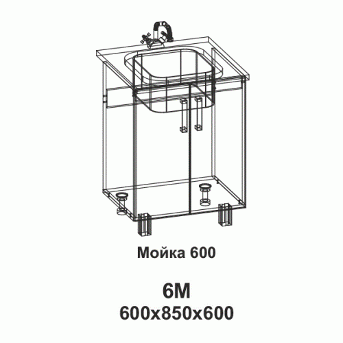 6М Мойка 600 Кантри