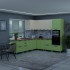 МК Аленушка Н2Я 600 Астра Фисташка,скоба черный (без столешницы)