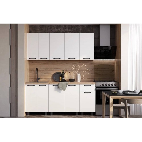 Готовая кухня Тина 1,8м, Крафт, белый