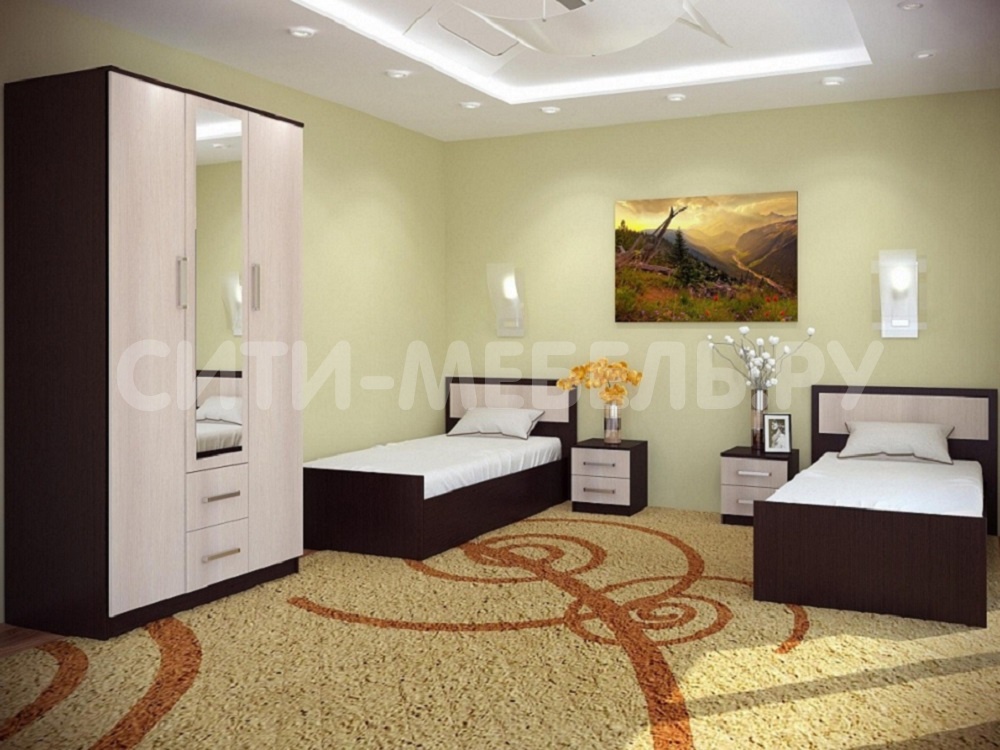 Модульная спальня "Фиеста" с матрасами
